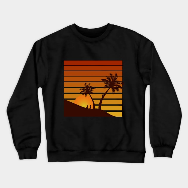 Sunset Gradation Crewneck Sweatshirt by Kiedayat